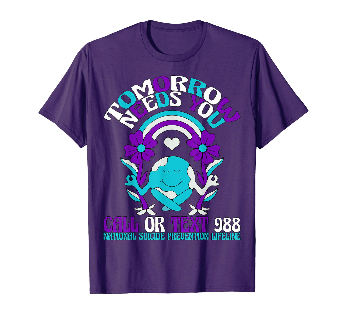 Retro Tomorrow Needs You 988 Suicide Prevention Awareness T-Shirt
