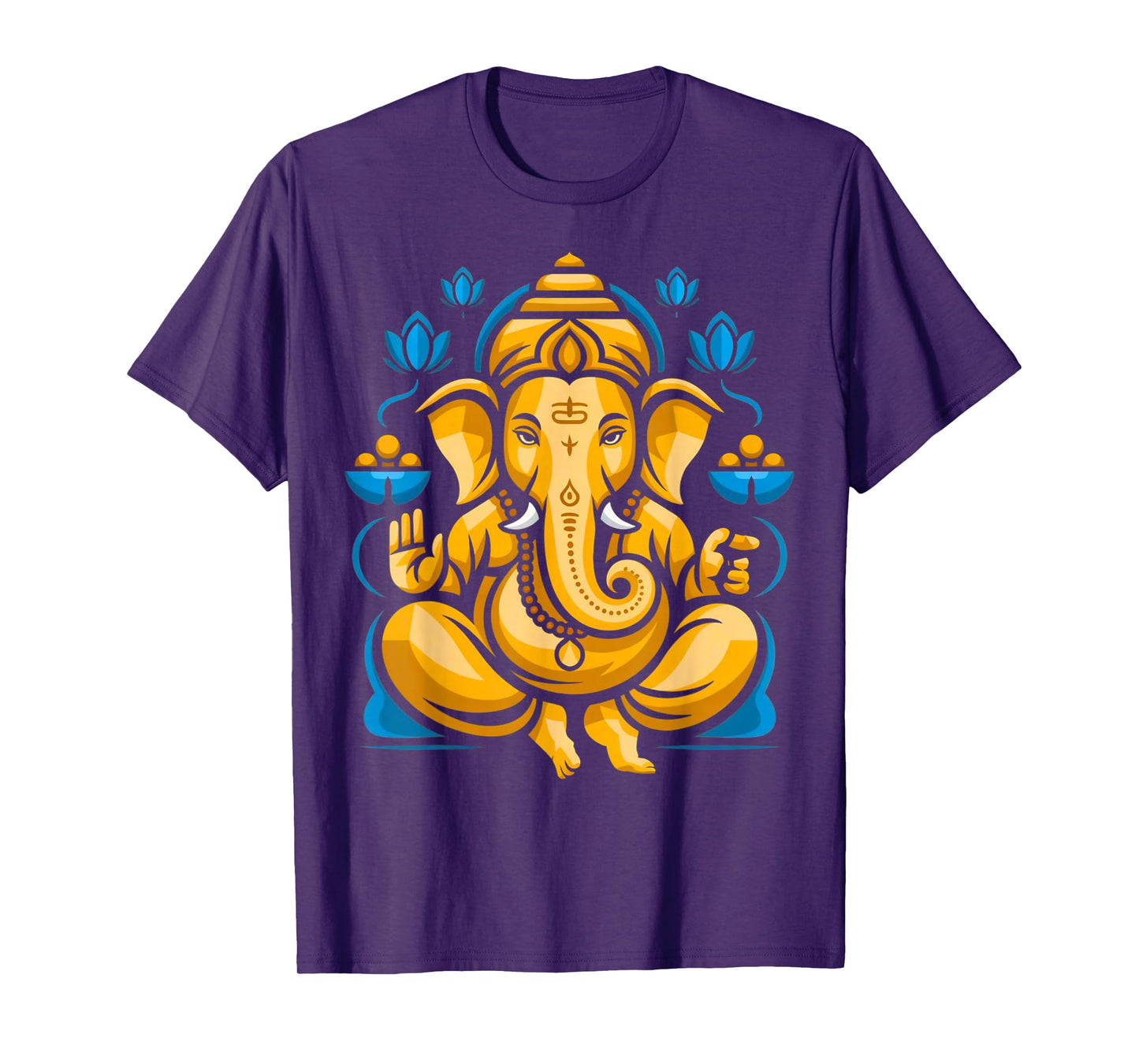 Hindu Ganesha Puja Elephant God India Meditation Yoga Murti T-Shirt