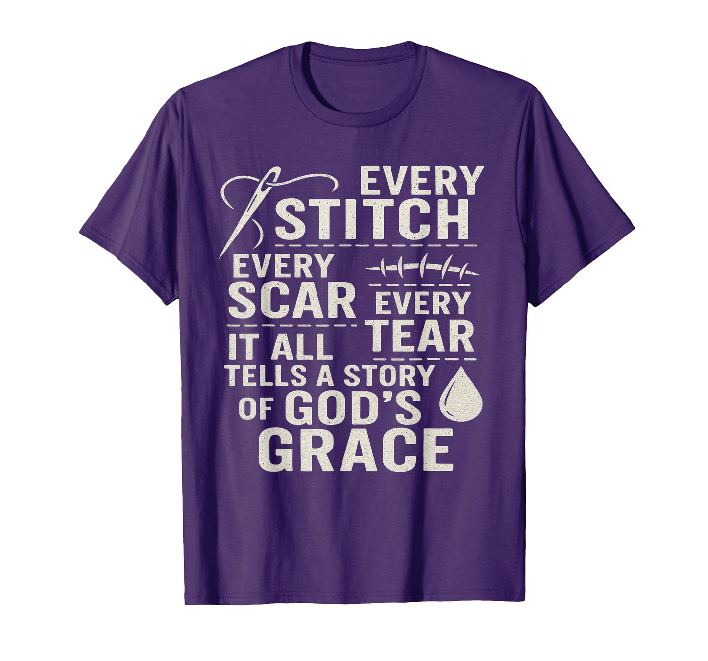 Religious Faith Based Scar Story Survivor Encouragement Gift T-Shirt
