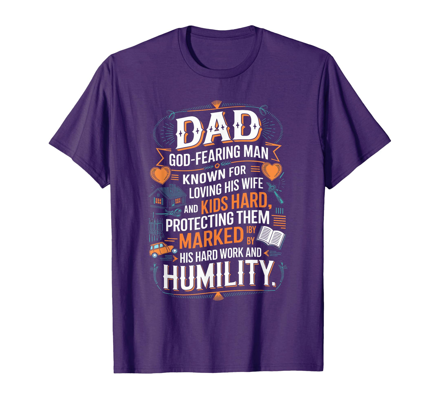 Christian Dad Definition God Religious Roman Catholic Father T-Shirt