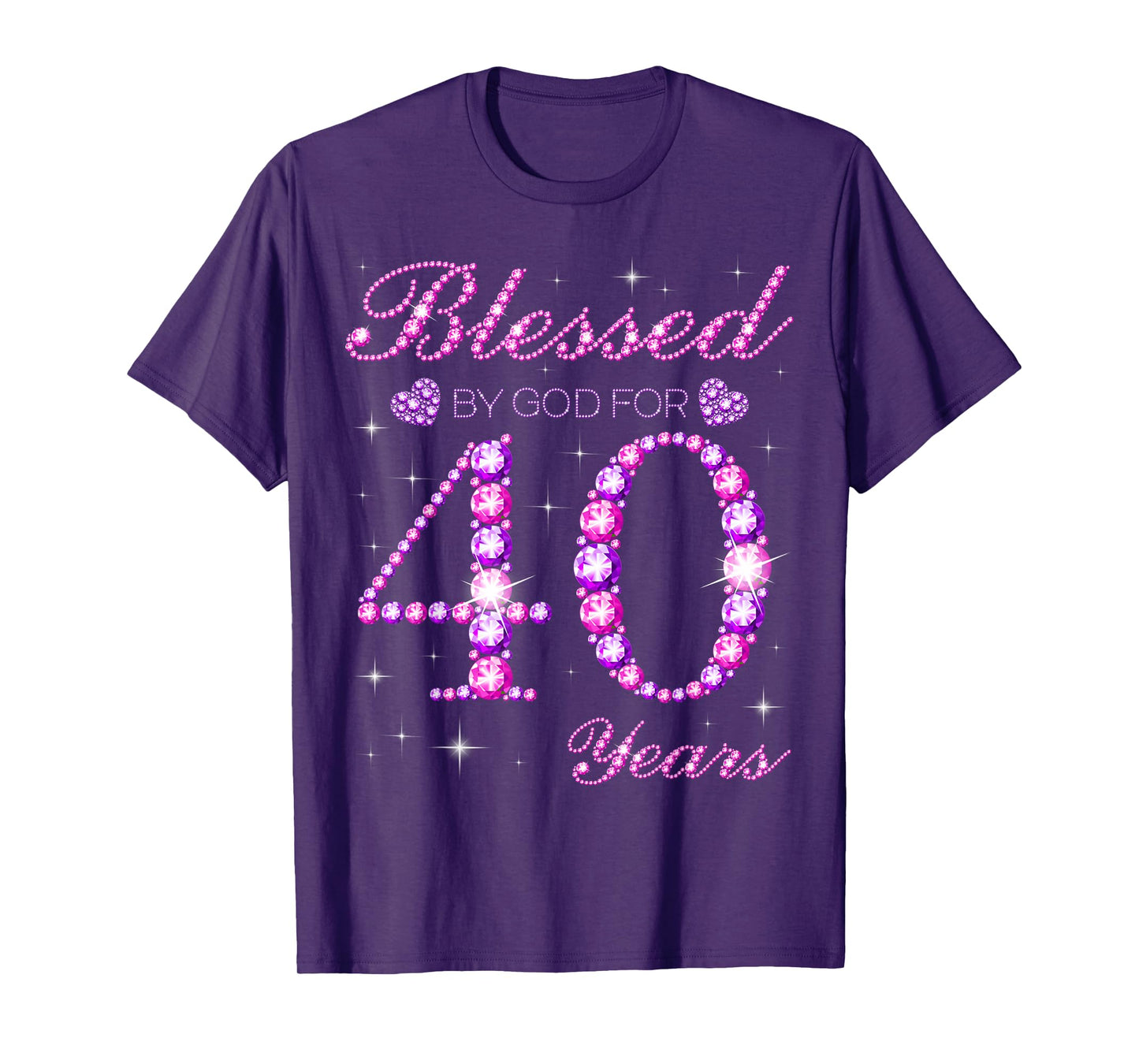 Blessed by God for 40 Years Old 40th Birthday Party T-Shirt