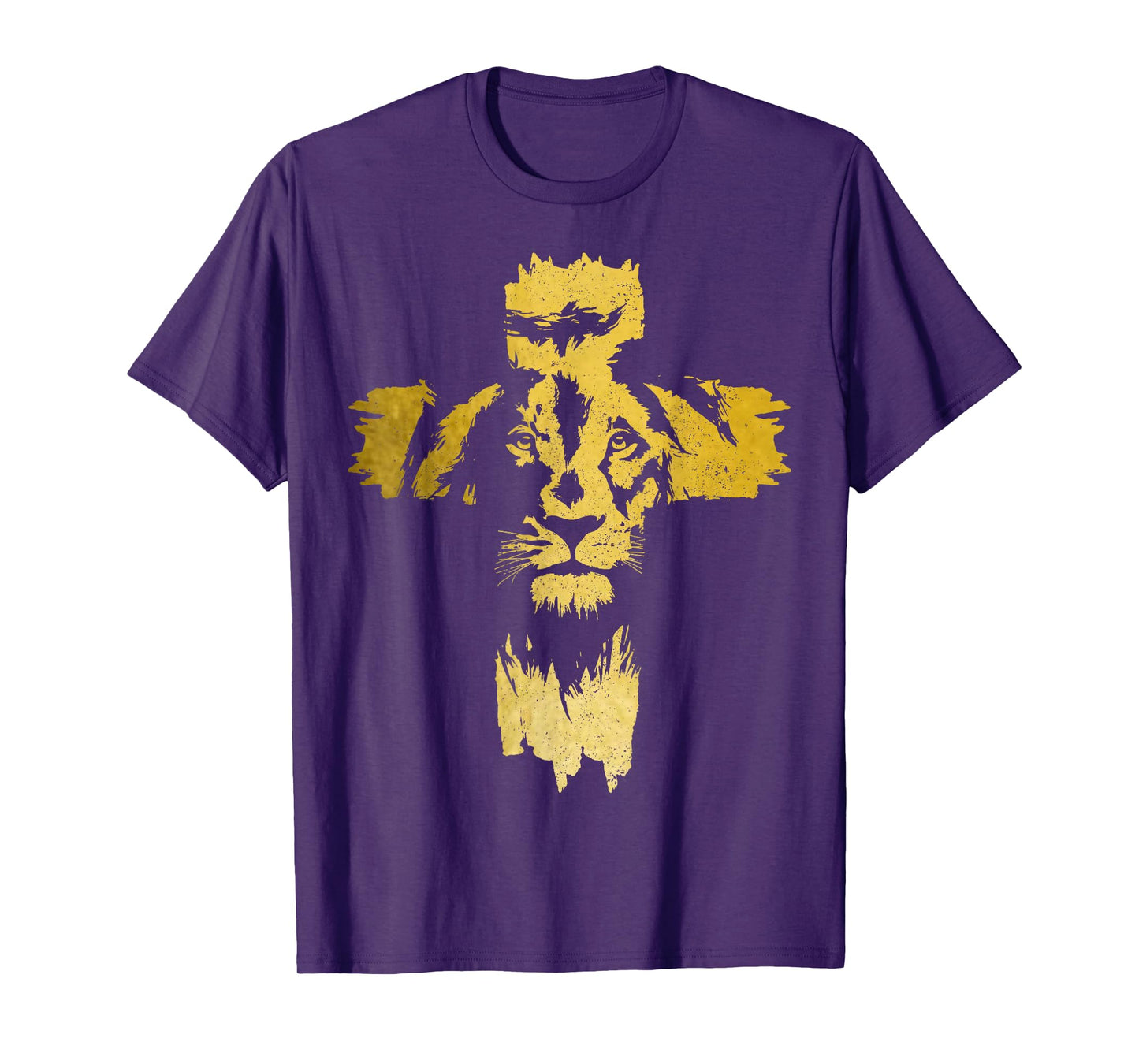 Christian Lion Cross Bible Jesus Religious T-Shirt