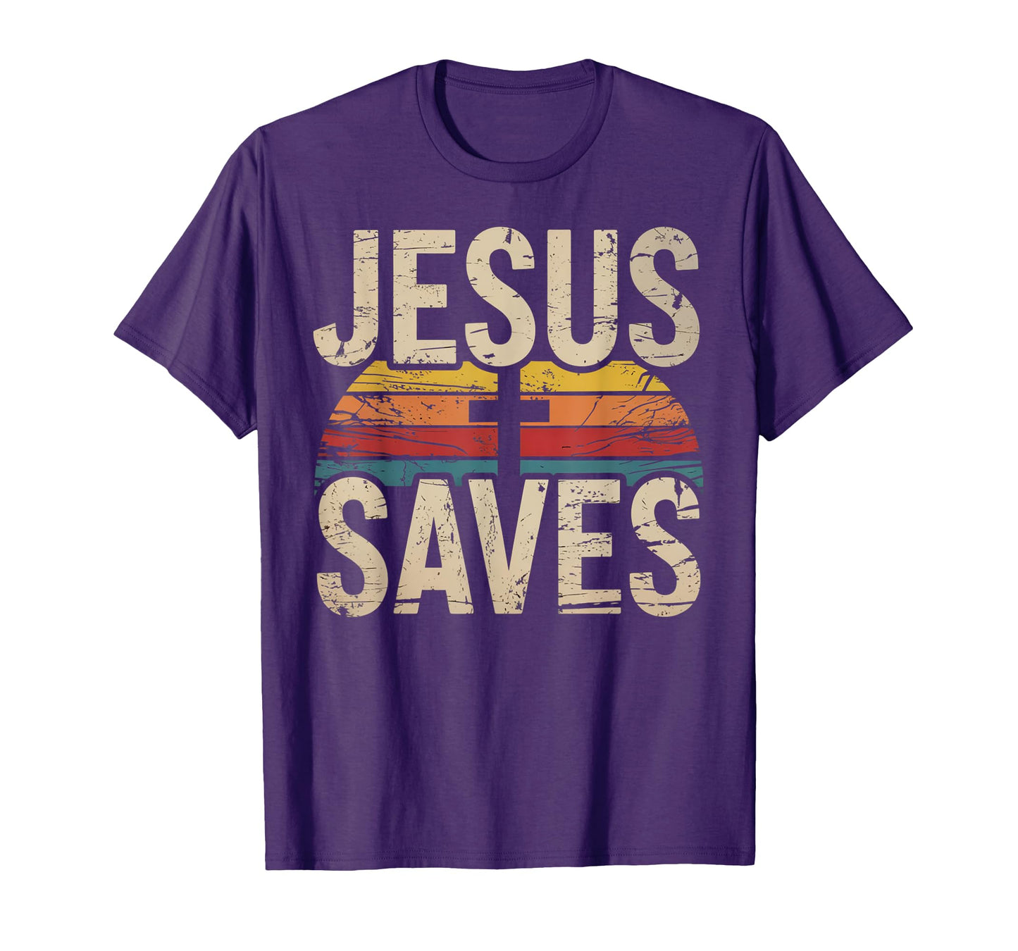 Jesus Saves Cross Christian Religious Faith Mens T-Shirt