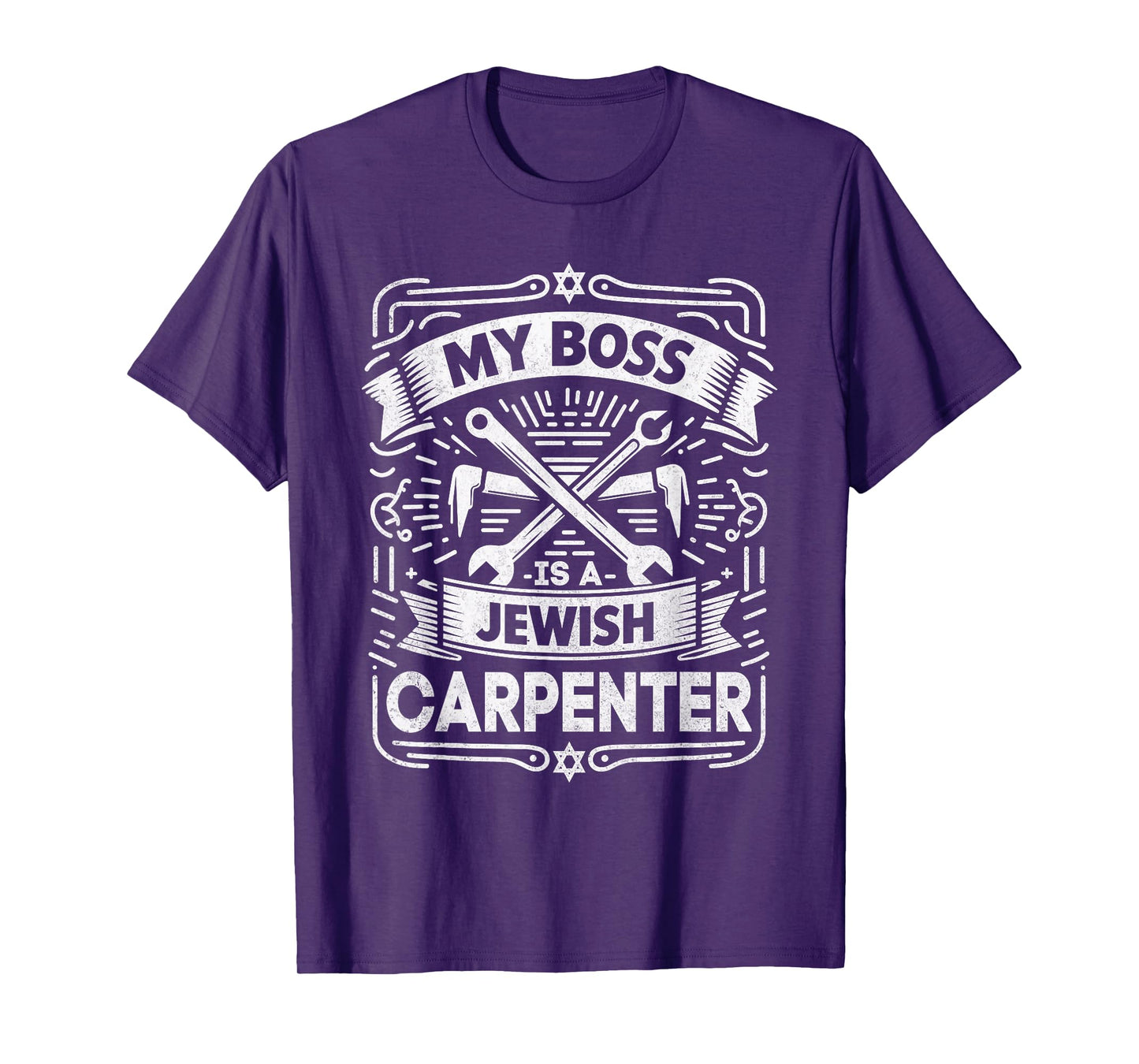 My Boss Is a Jewish Carpenter Christian Faith T-Shirt