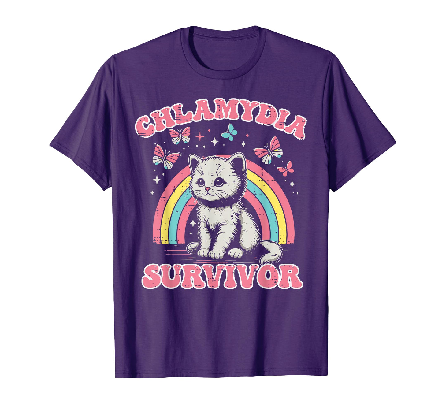 Survivor Cat Funny Cringe Weird Adult Humor Inappropriate T-Shirt