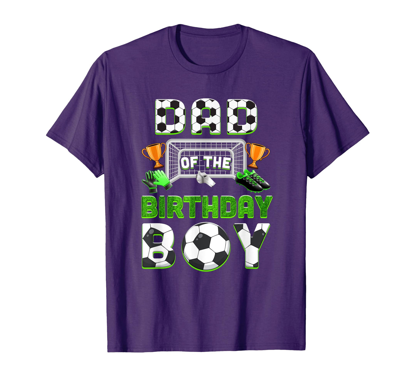 Dad Of The Birthday Boy Soccer Family Matching Party T-Shirt