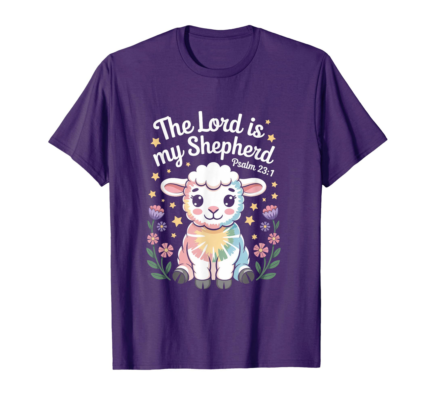 The Lord Is My Shepherd Faith Bible Verse Easter Christian T-Shirt