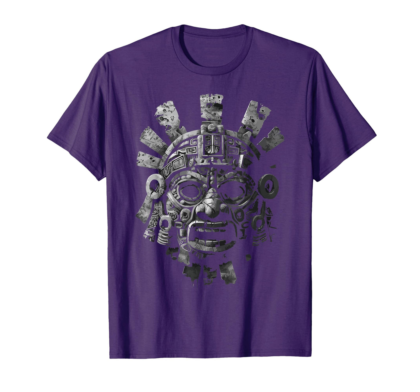Aztec God Aztec Culture Mayan Indigenous Tlaloc Statue T-Shirt