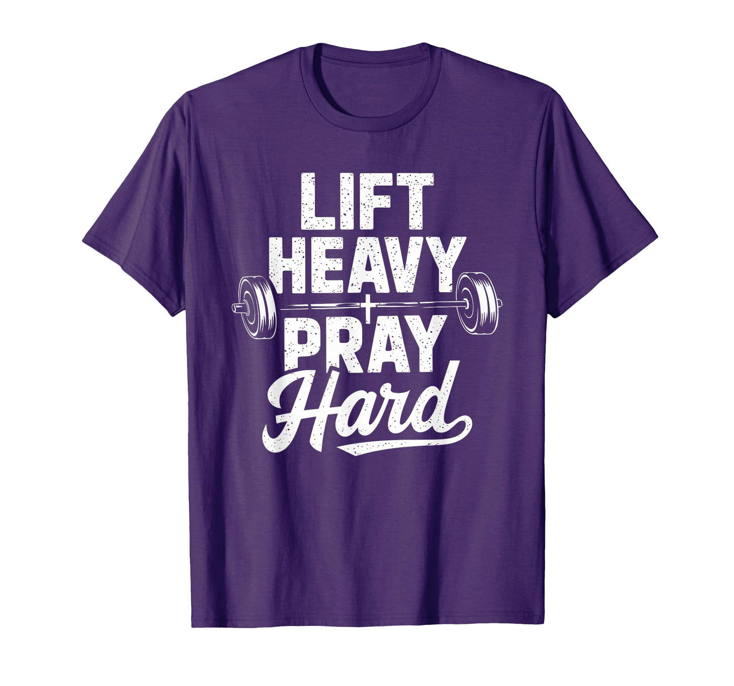 Lift Heavy Pray Hard Tshirt Gym Christian Gift Jesus Faith T-Shirt