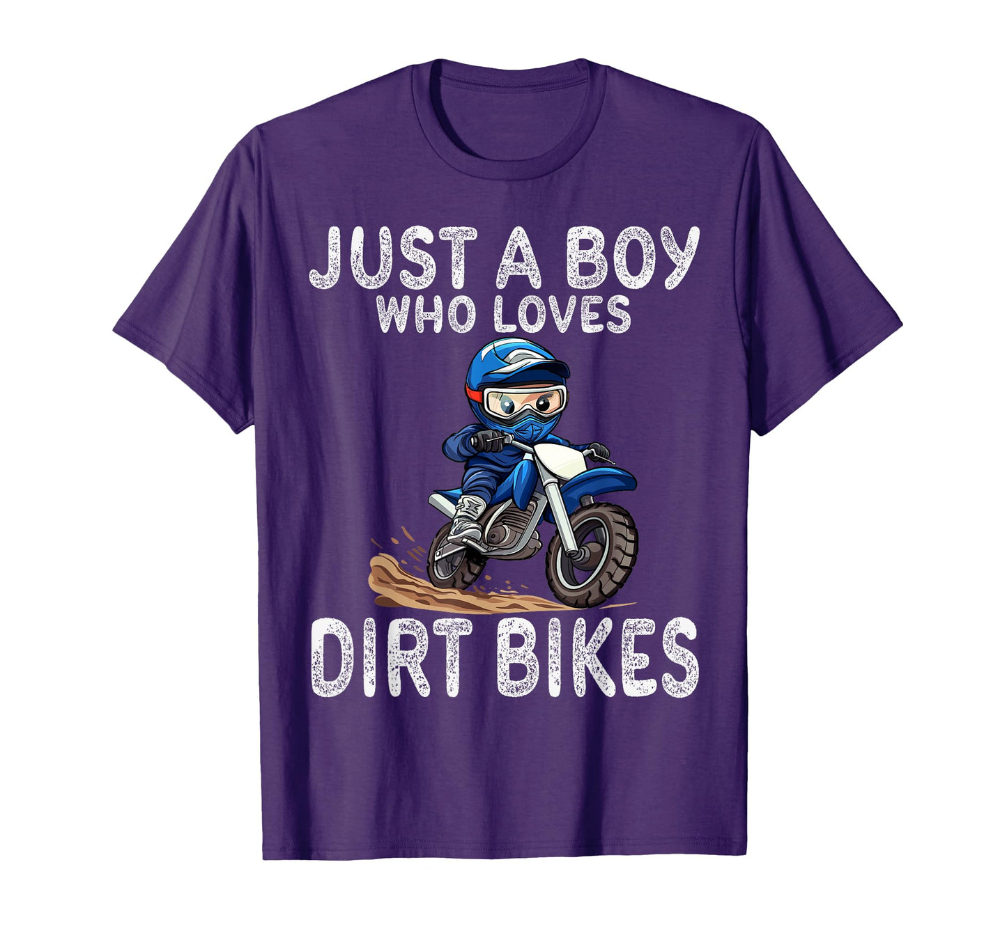 Just a boy who loves dirt bikes, Kids Dirt Bike T-Shirt