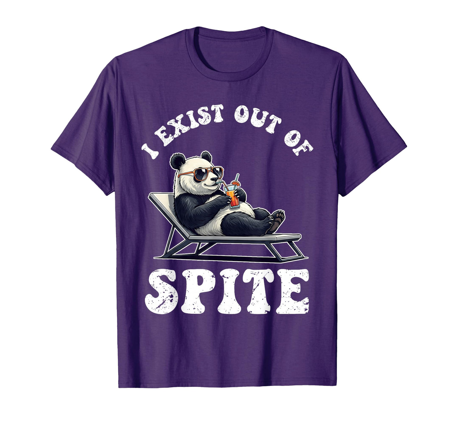 I Exist Out Of Spite Funny Panda For Women Men T-Shirt