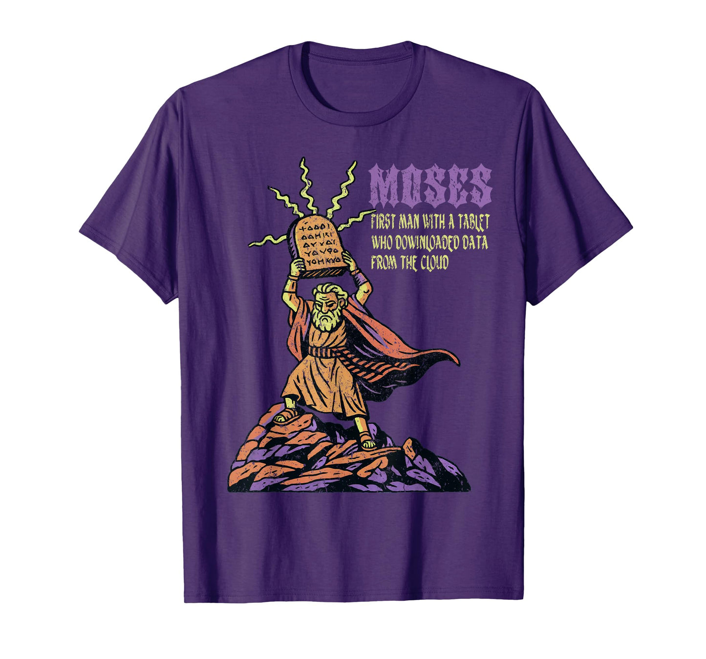 Moses First Man With a Tablet Funny Commandments Men Kids T-Shirt