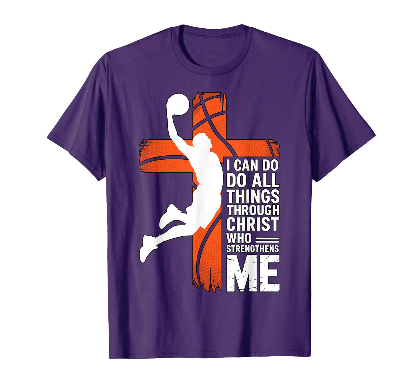Basketball I Can Do All Things Through Christ T-Shirt