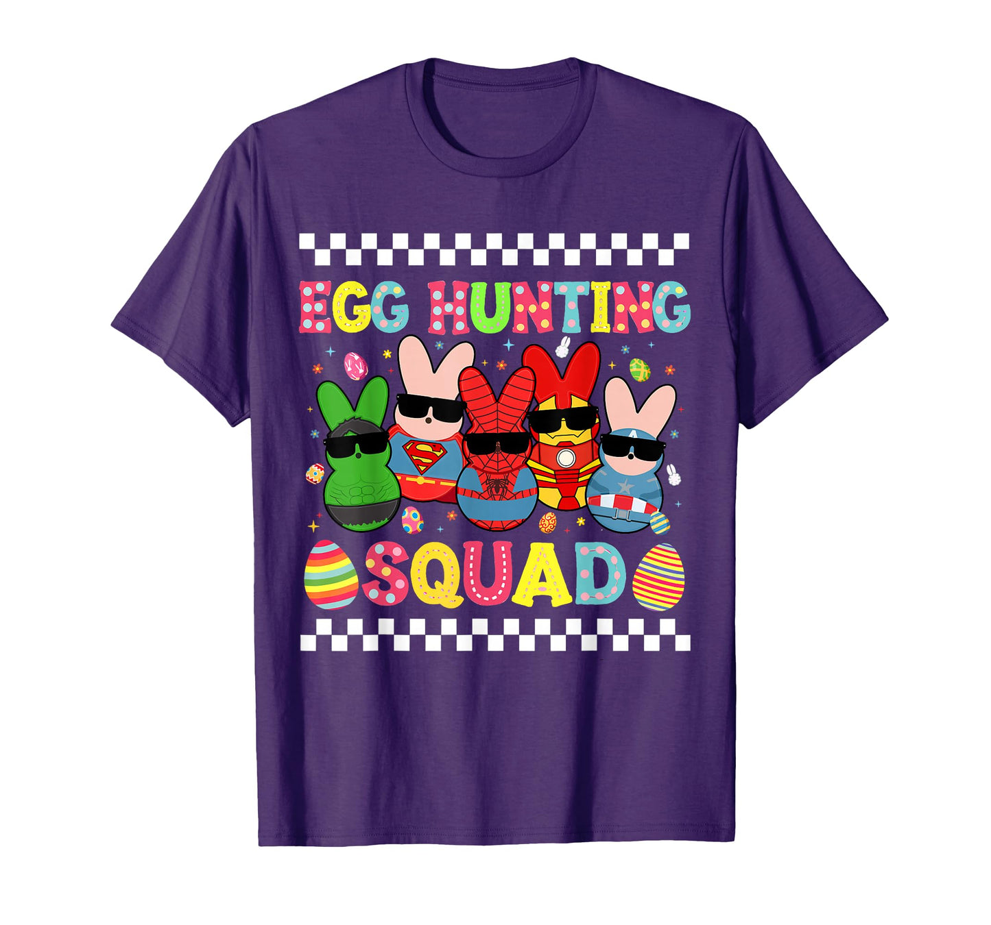 Happy Easter Bunny Egg Hunting Squad Crew Family Boy Girl T-Shirt