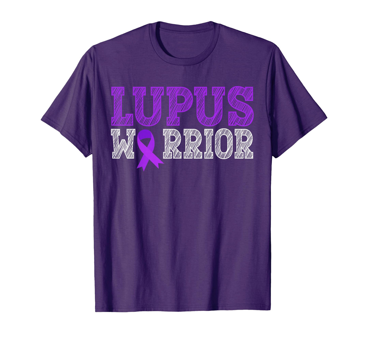 Lupus Warrior Purple Ribbon Lupus Awareness Month for Women T-Shirt