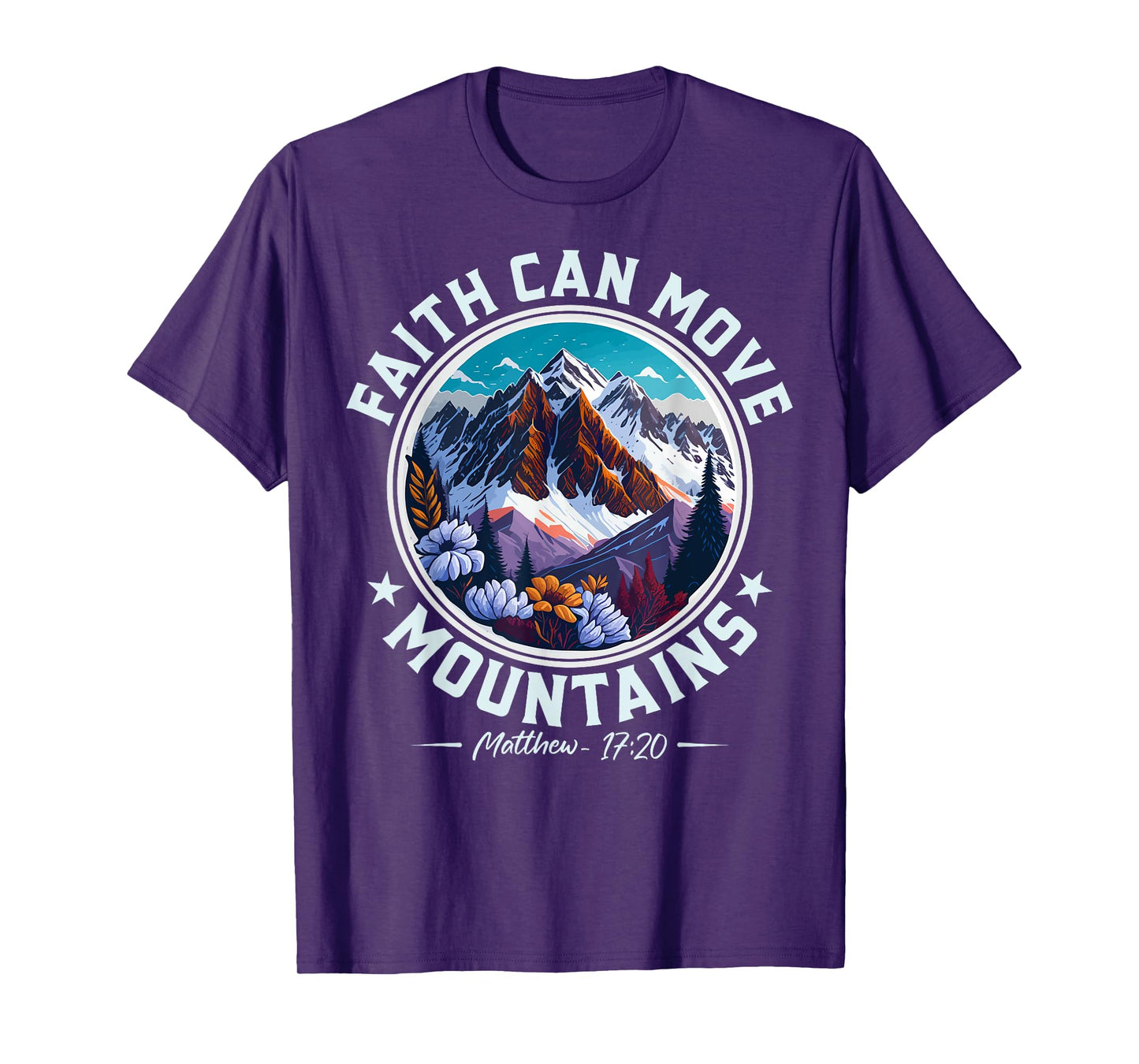 Christian Lovers Faith Can Move Mountains Jesus Faith Jesus T-Shirt
