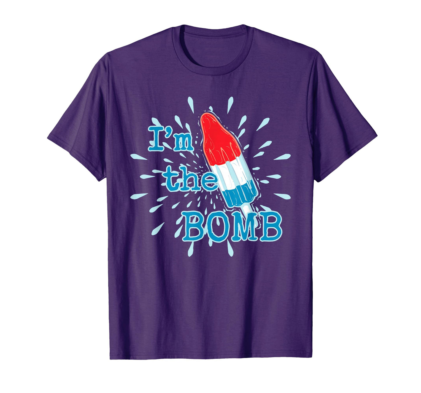 I'm The Bomb Funny Red White Blue Ice Cream T-Shirt