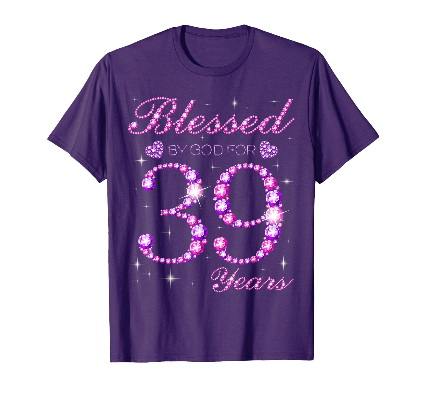 Blessed by God for 39 Years Old 39th Birthday Party T-Shirt