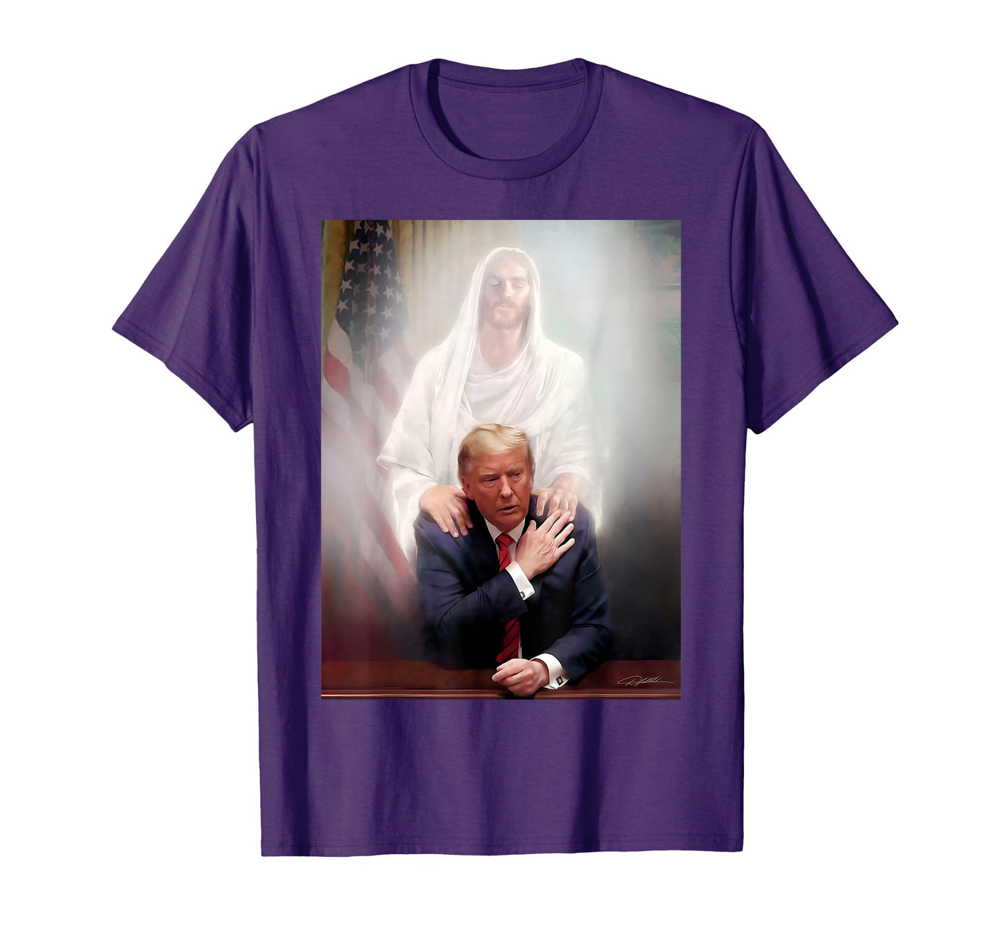 Trump and Jesus Pray's Trump Vote Trump For President 2024 T-Shirt