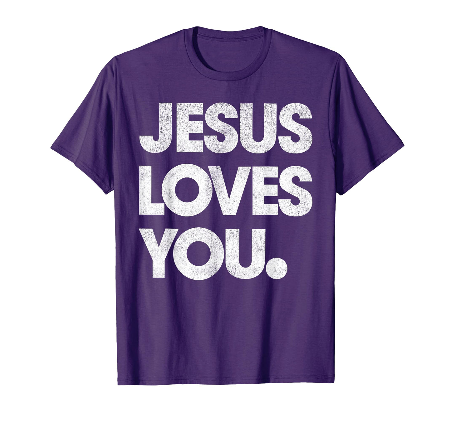 Jesus Loves You Graphic Christian (On Back) T-Shirt