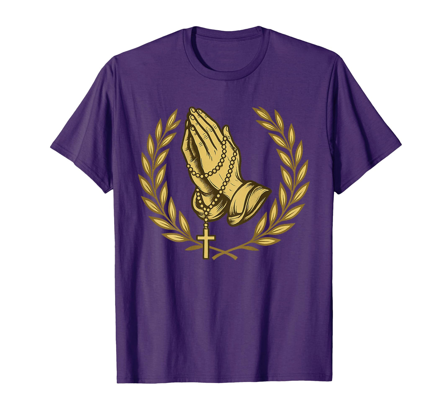 Praying Hands: Rosary Prayer - Catholic T-Shirt