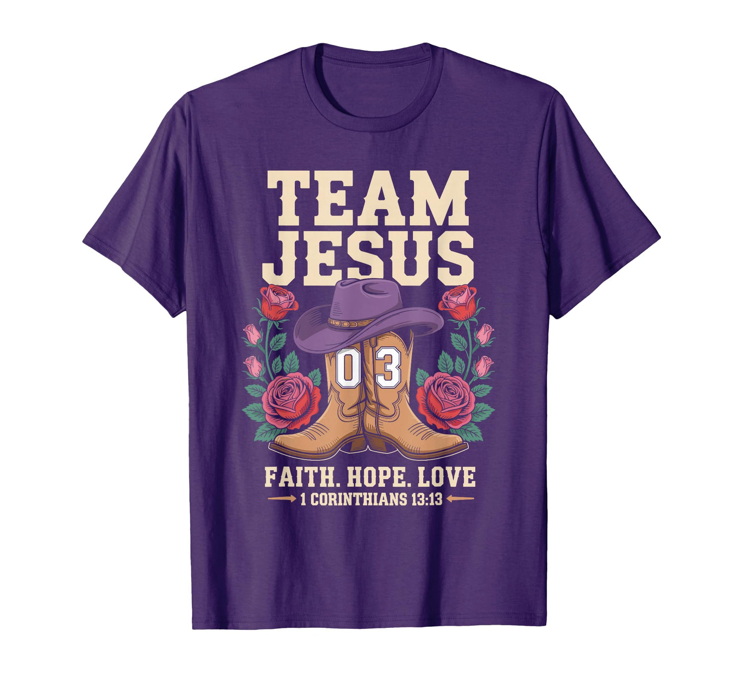 Christian - Team Jesus 03 Faith Hope Love T-Shirt