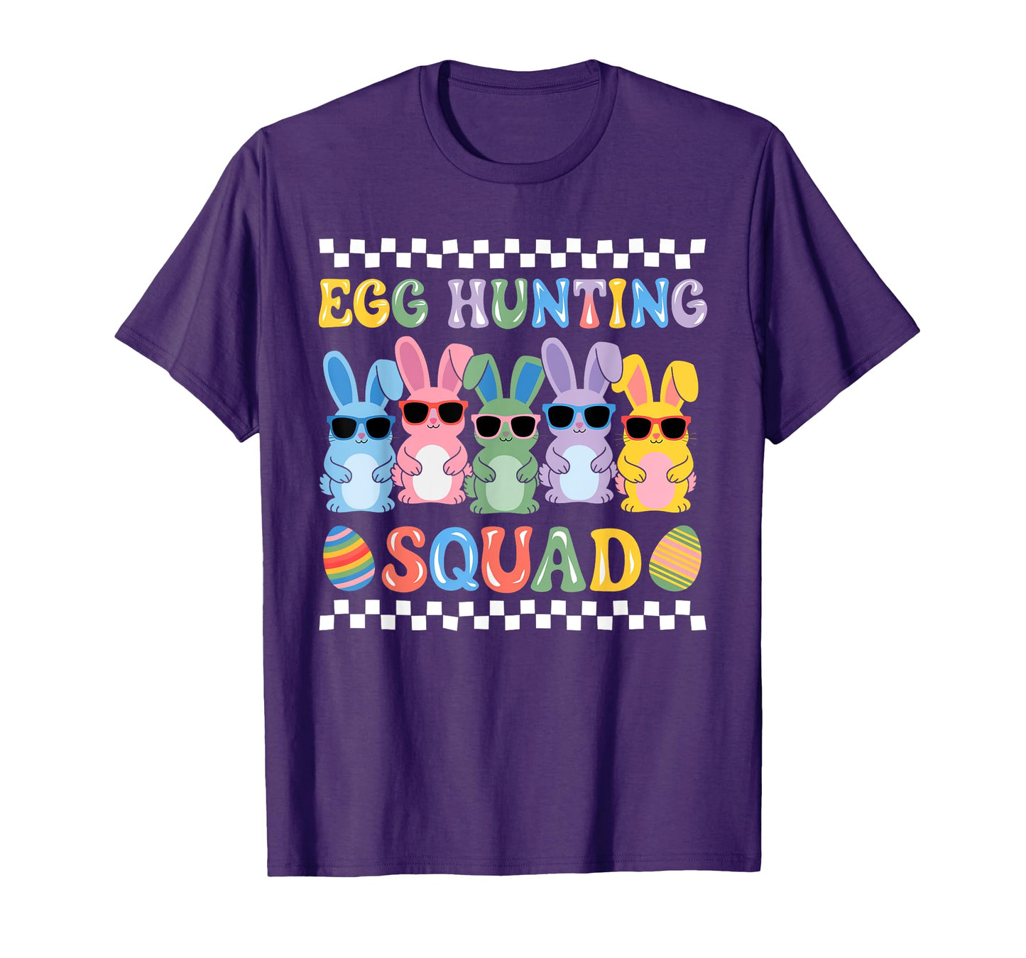 Happy Easter Bunny Egg Hunting Squad Crew Family Boy Girl T-Shirt