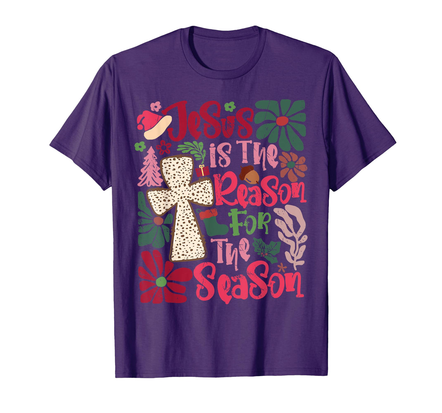 Jesus is The Reason for The Season Christian Faith Christmas T-Shirt