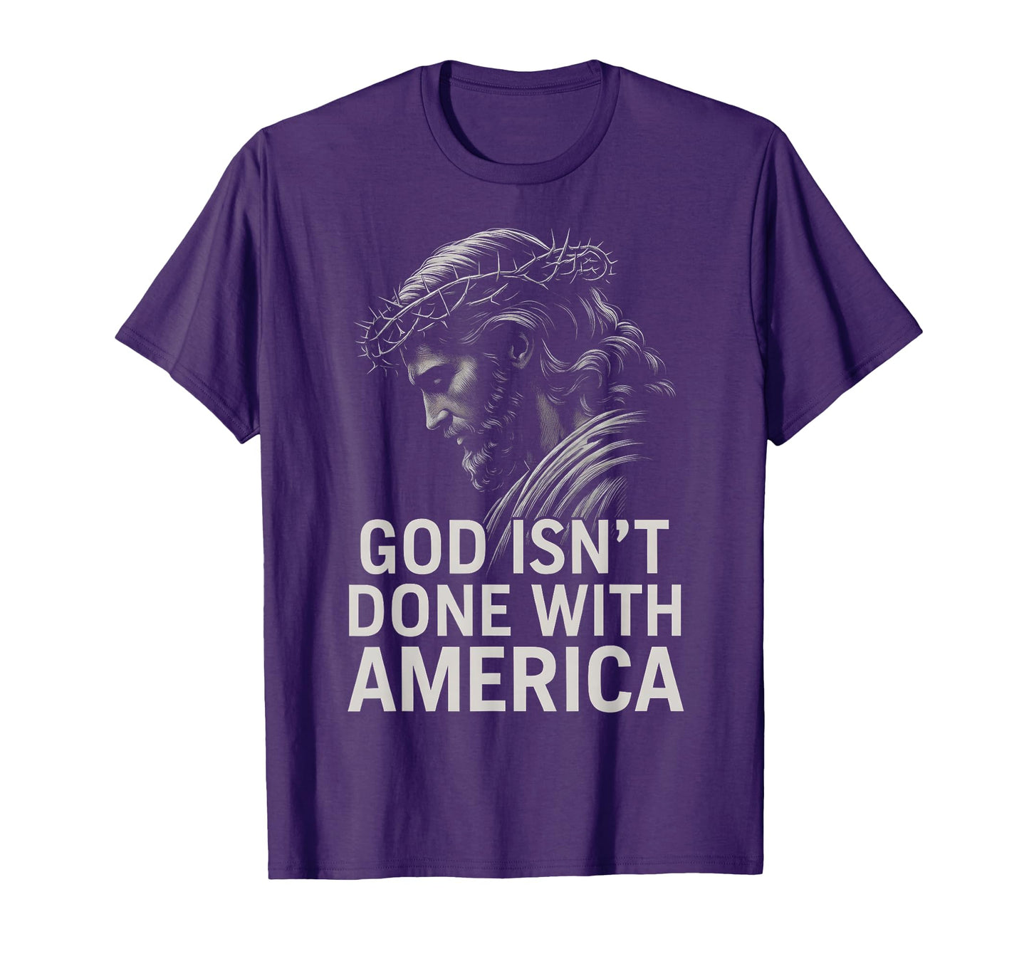 HUGvyn God Isn’t Done with America Christian Faith Patriotic T-Shirt