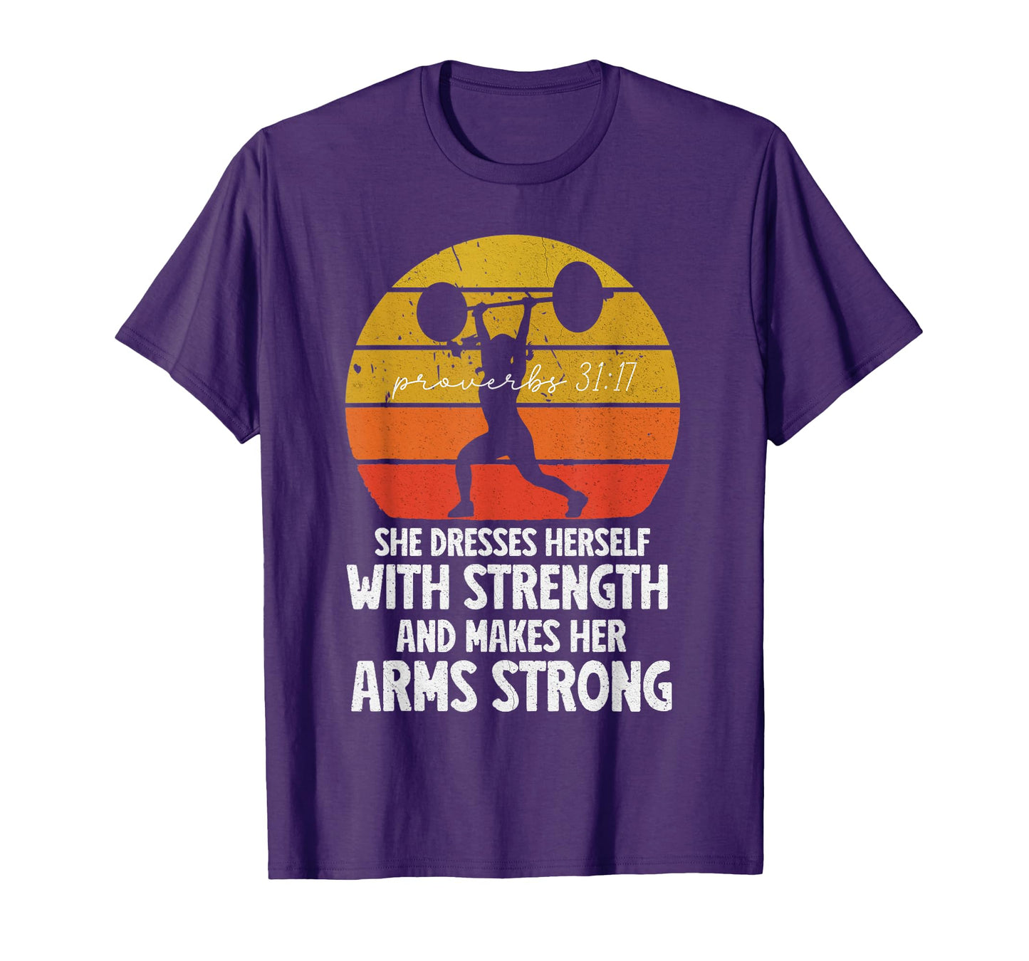 Christian Weightlifting Women's Lifting Workout Gym Retro T-Shirt