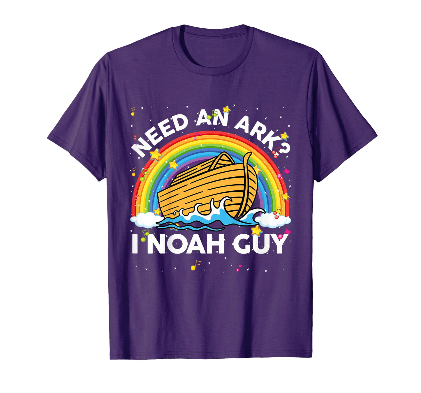 Kids Toddler Kid Need Ark I Noah Guy Christian Easter Rainbow Boy T-Shirt