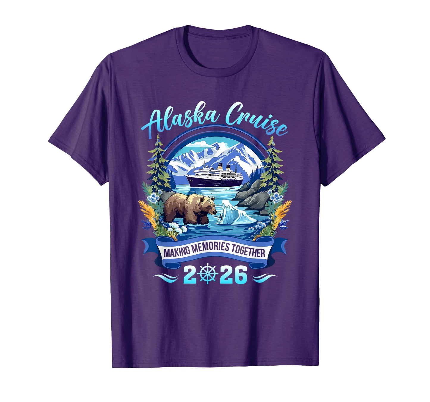 Matching Family Friends And Group Alaskan Alaska Cruise 2026 T-Shirt