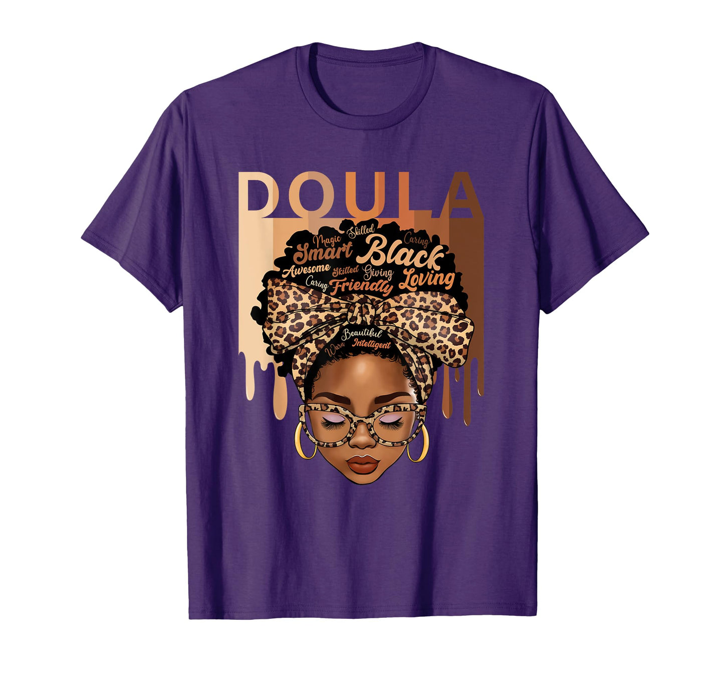 Doula Appreciation Birth Doula Postpartum Dope black Doula T-Shirt