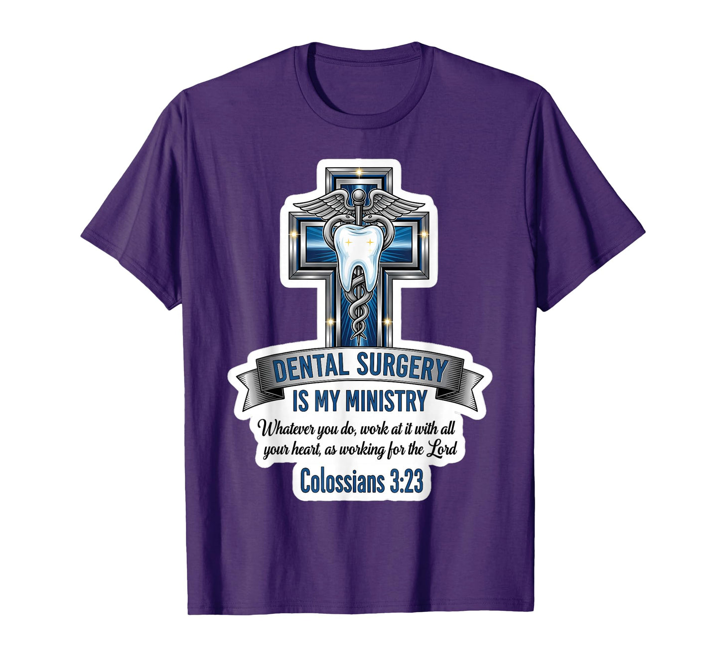 Christian Dental Surgeon Surgery is My Ministry Bible Verse T-Shirt
