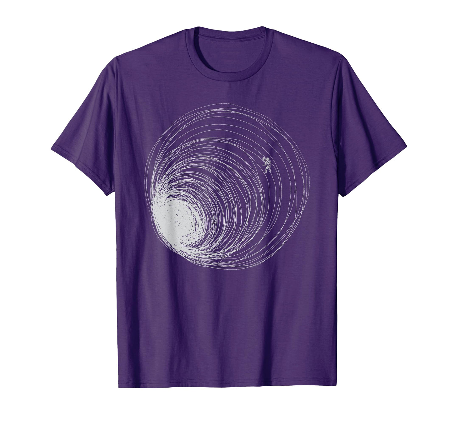 Black Hole Astronaut Lost in Space Illustration Universe T-Shirt