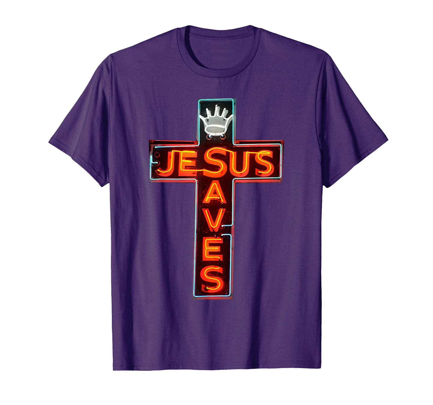 Vintage Jesus Saves Cross Christian Retro Bible Verse T-Shirt
