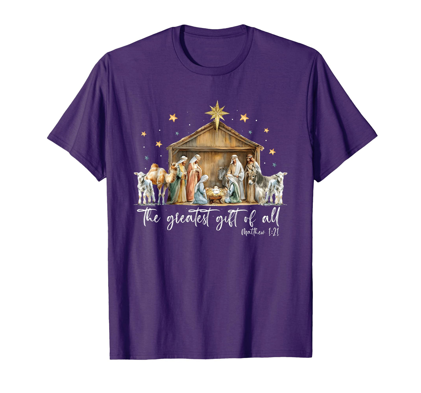 The Greatest Nativity Scene Jesus Christian Christmas T-Shirt