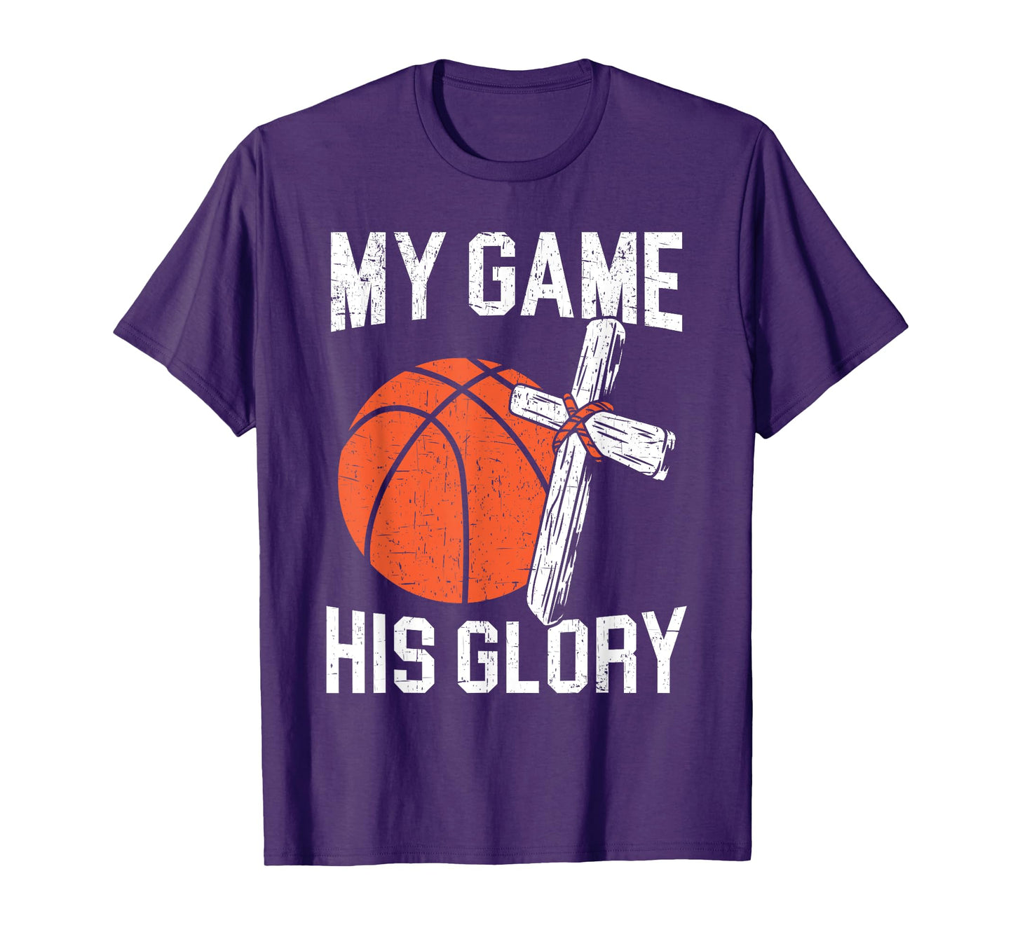 Basketball And Jesus Christ Christian Believer Hooper T-Shirt