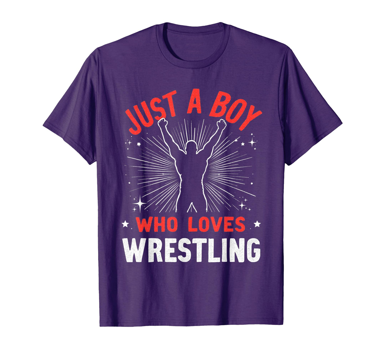 Just A Boy Who Loves Wrestling, Boys & Kids, Wrestler Boy T-Shirt
