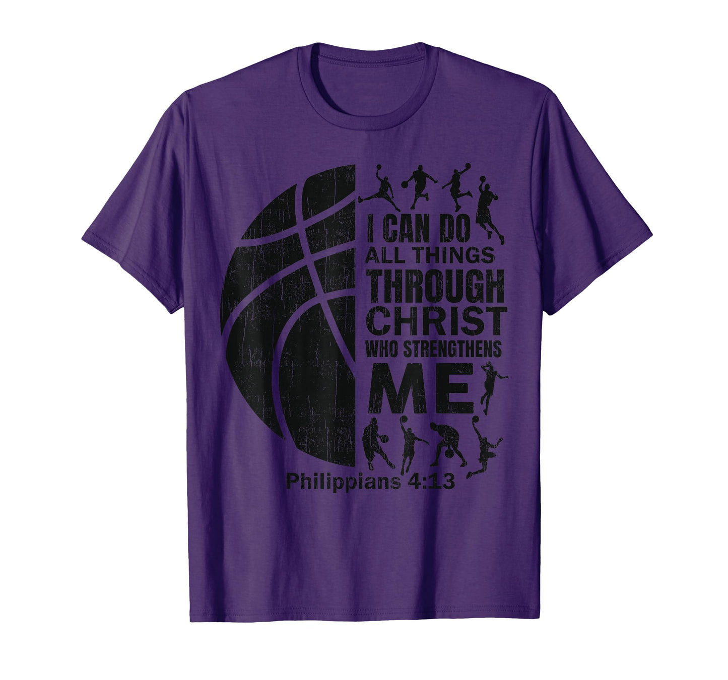 Basketball-Shirt Bible Verse Men Boys Kid Christian Christ T-Shirt