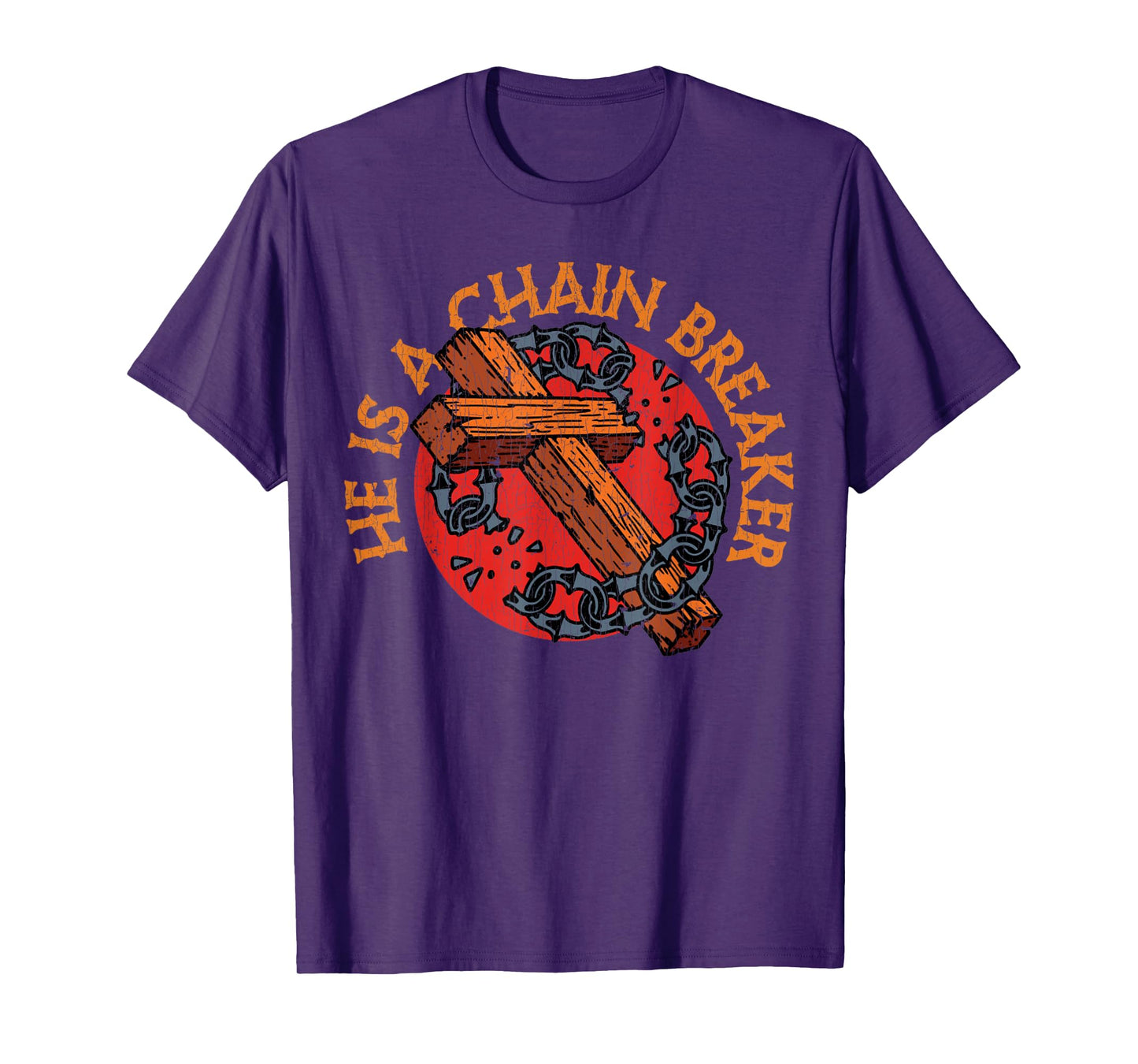 Vintage Christian Apparel Clothing Gifts Chain Breaker T-Shirt