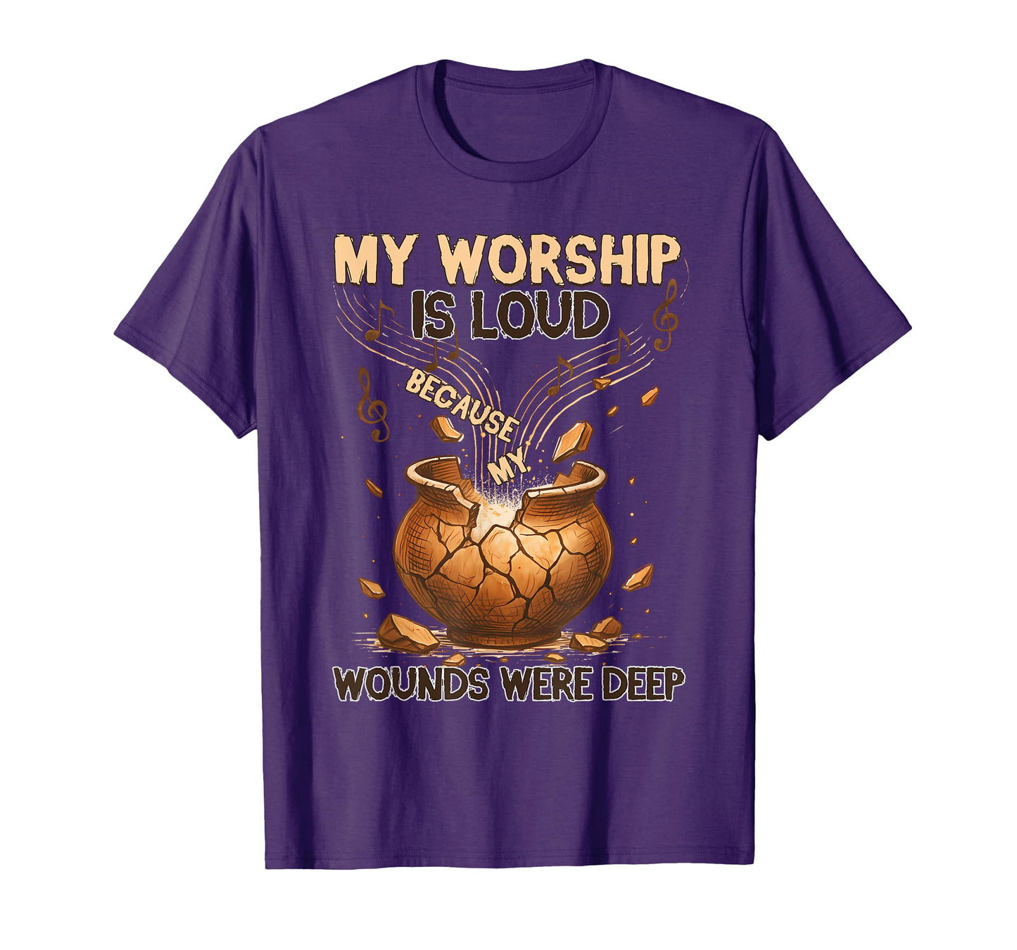 My Worship is Loud Because My Wounds were Deep Halloween Tee T-Shirt