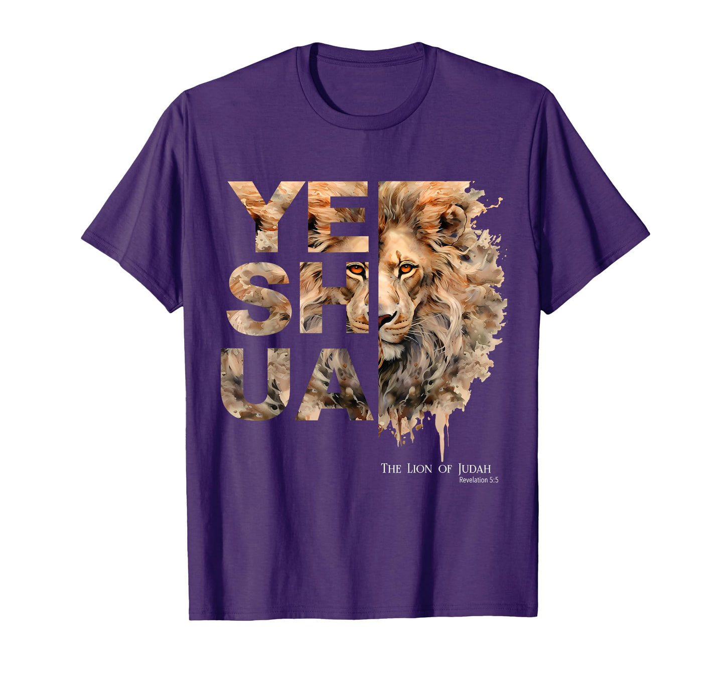 Yeshua, Lion of Judah, Jesus, God, Bible Verse, Revelation T-Shirt
