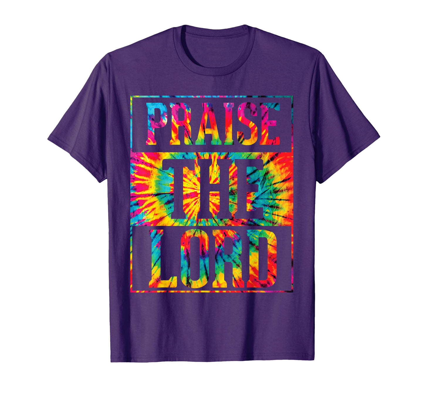 Praise The Lord Christian Faith Tie Dye Cute Christianity T-Shirt