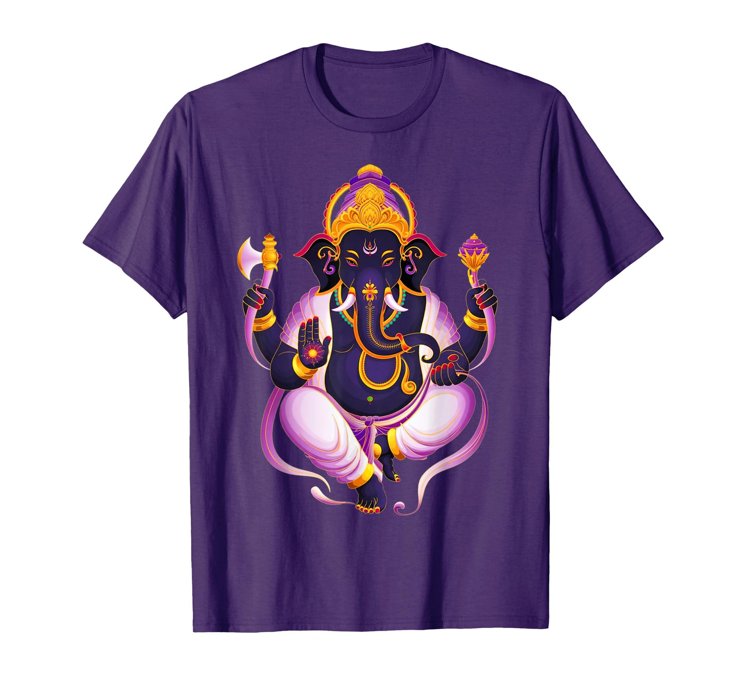Hindu Ganesha Puja Elephant God India Meditation Yoga Murti T-Shirt