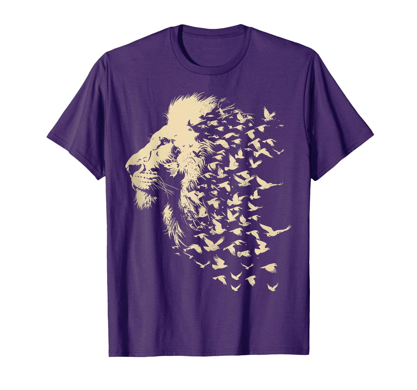 Flying Jesus Lion of Judah Christian Cross T-Shirt