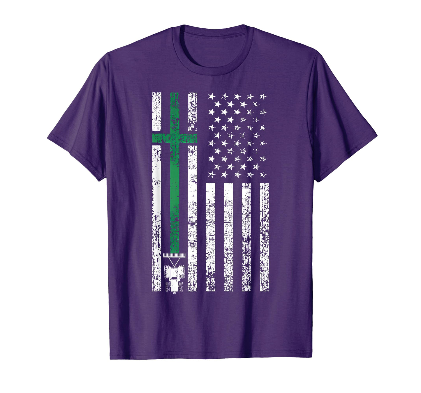 USA Flag Farmer American Farmers Patriotic Christ T-Shirt