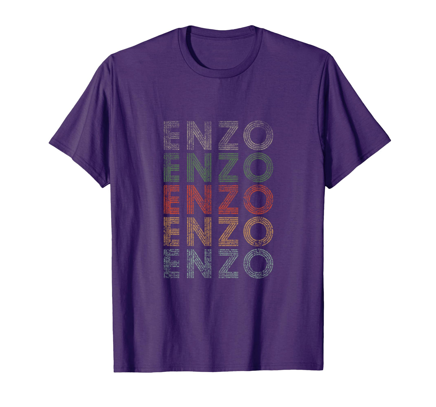 Enzo First Name Grunge Style Vintage Retro T-Shirt