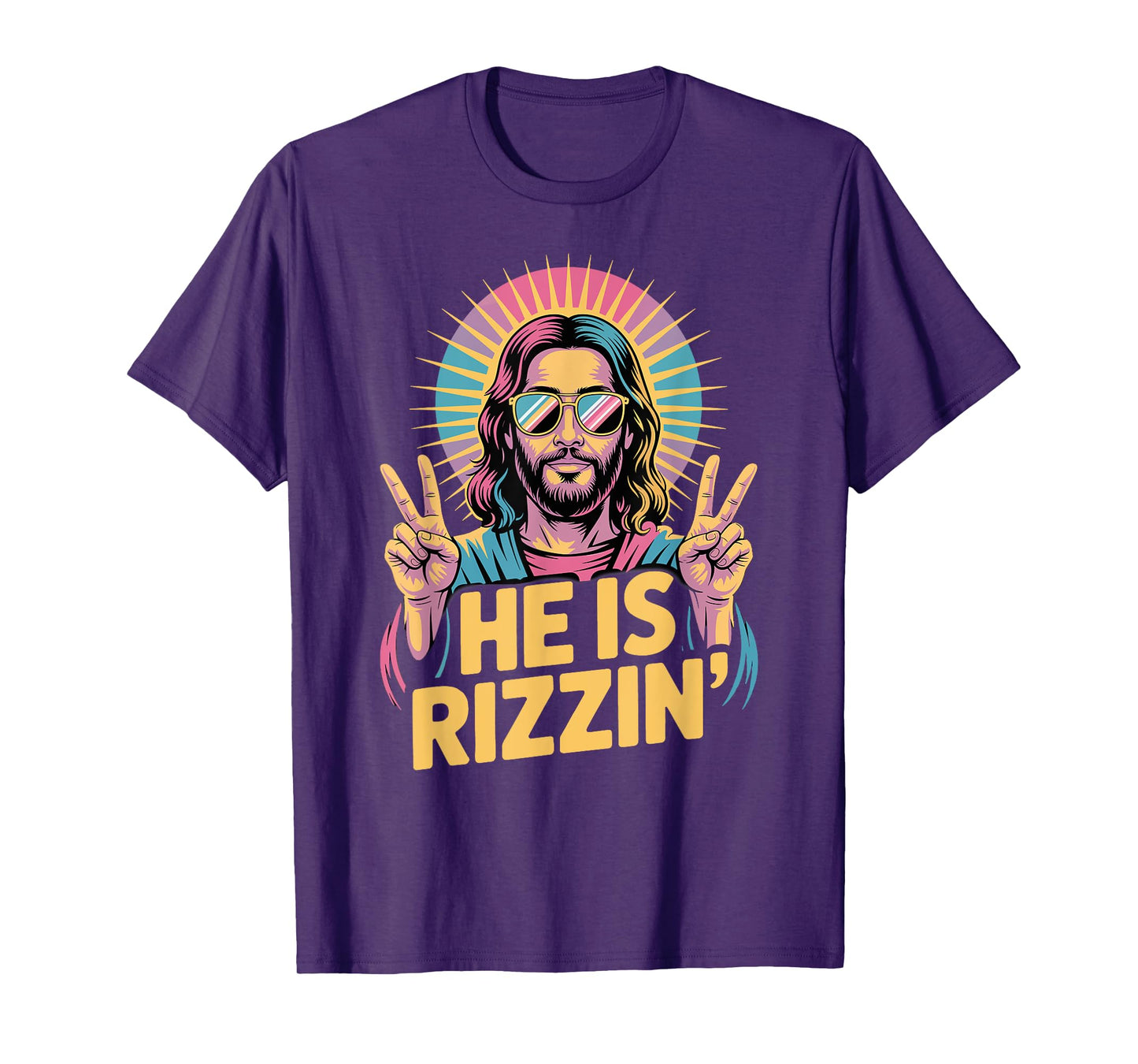 Easter Religious Funny He is Rizzin Jesus T-Shirt