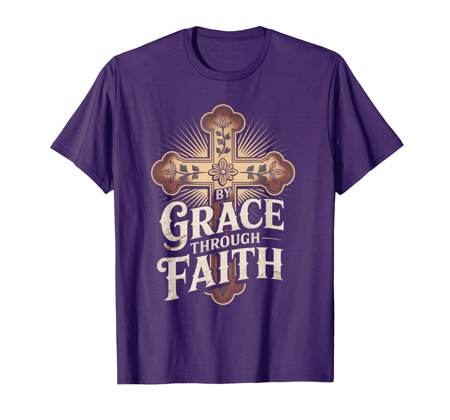 Saved by Grace Ephesians 2:8-9 Faithful Tee T-Shirt
